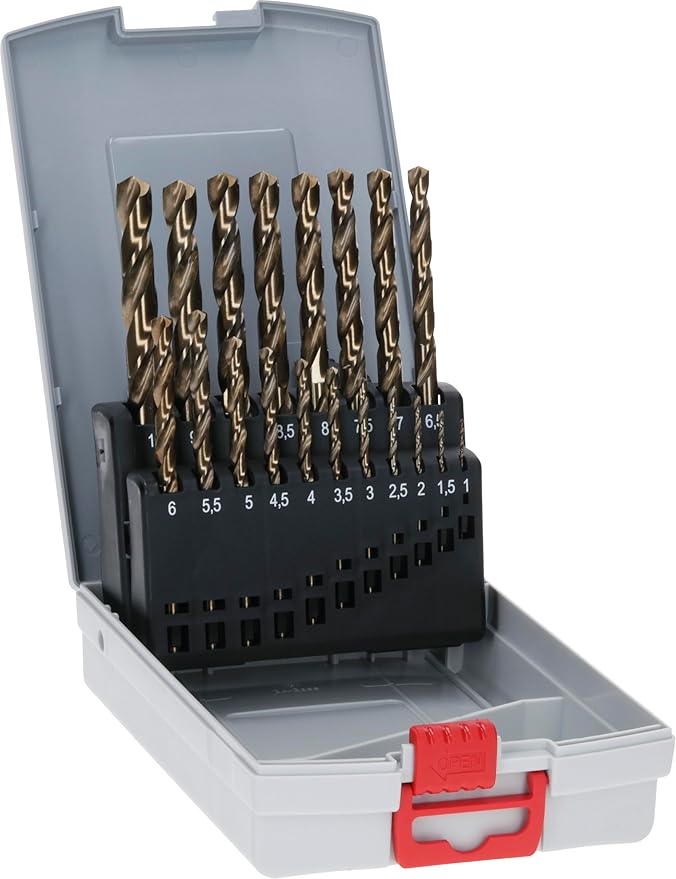 19 Piece Cobalt Drill Set